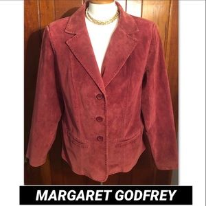 PLUS MARGRET GODFREY OXBLOOD STITCHED LEATHER